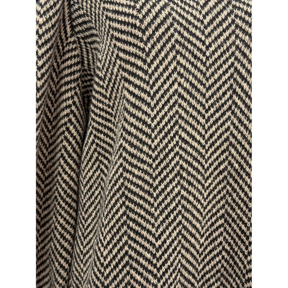 Women's Chevron Mock Neck Ribbed Cold Shoulder 2X Sweater Y2K Edgy Grunge Winter - Picture 8 of 14